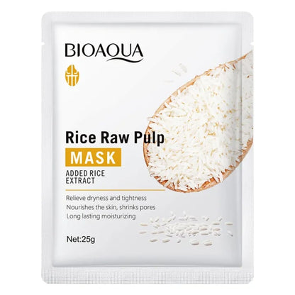 Bioaqua Rice Raw Pulp Complete Skincare Set – 5-Piece Glow & Hydration Kit